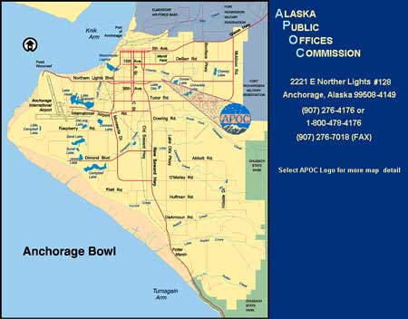 Map to Anchorage Office
