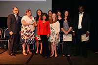 Photo of Corporations, Business and Professional Licensing Administrative Support Team receiving Honorable Mention