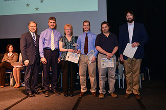 Photo of Sport Fish Hatchery receiving Exceptional Performance award