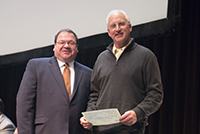 Photo of J. Tom Kurth receiving Leadership Honorable Mention